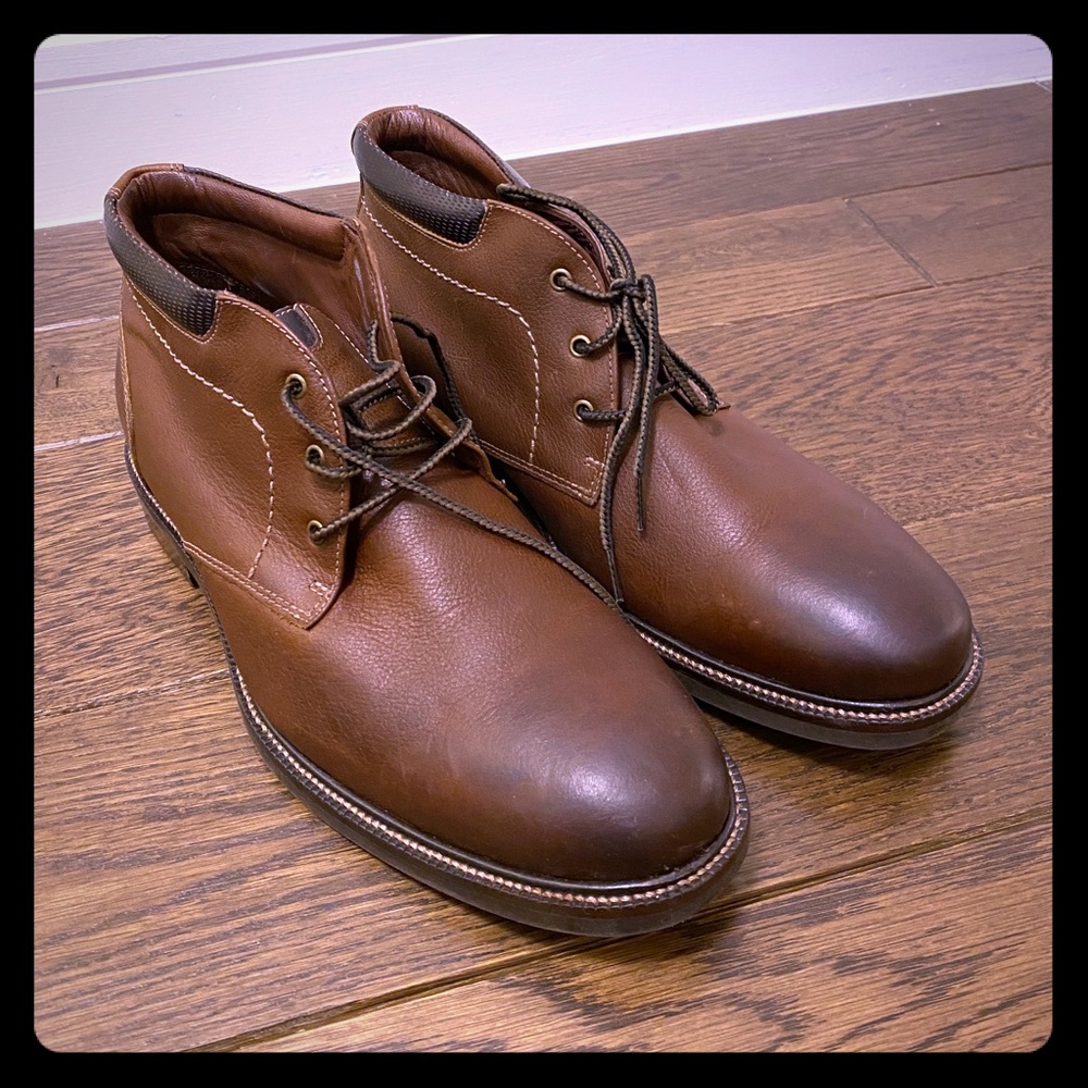 Men’s Johnston & Murphy Baird Leather Chukka 9.5